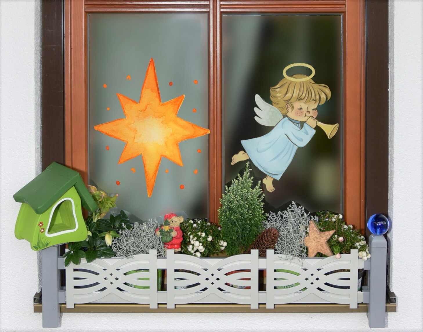 Weihnachtsdekoration - passt mit masu auf jede Fensterbank